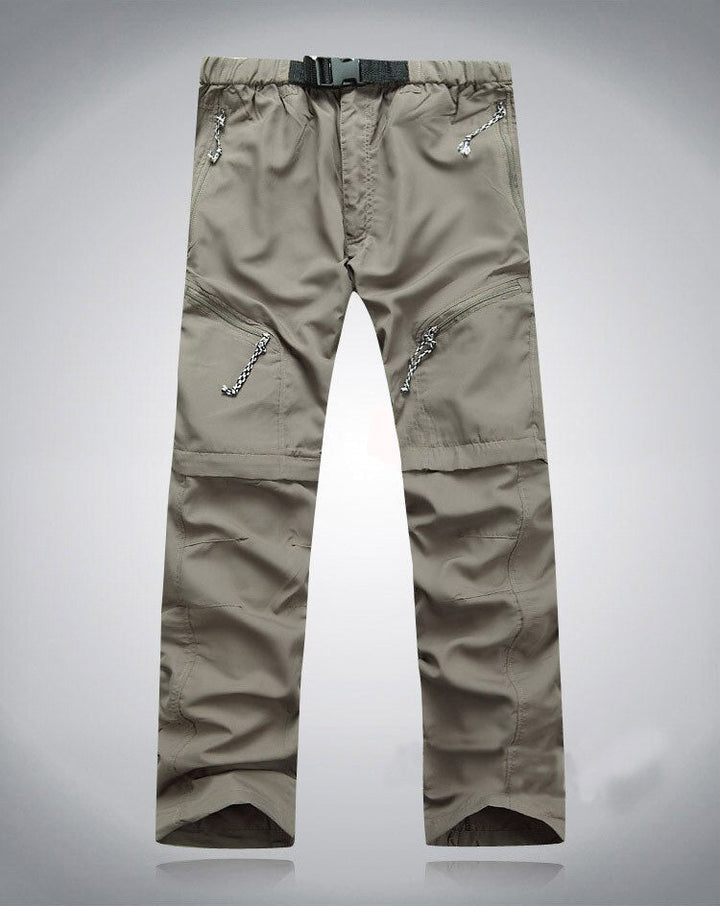 Praktische heren afritsbroek, comfortabel voor outdoor avonturen, wandeltochten en reizen.