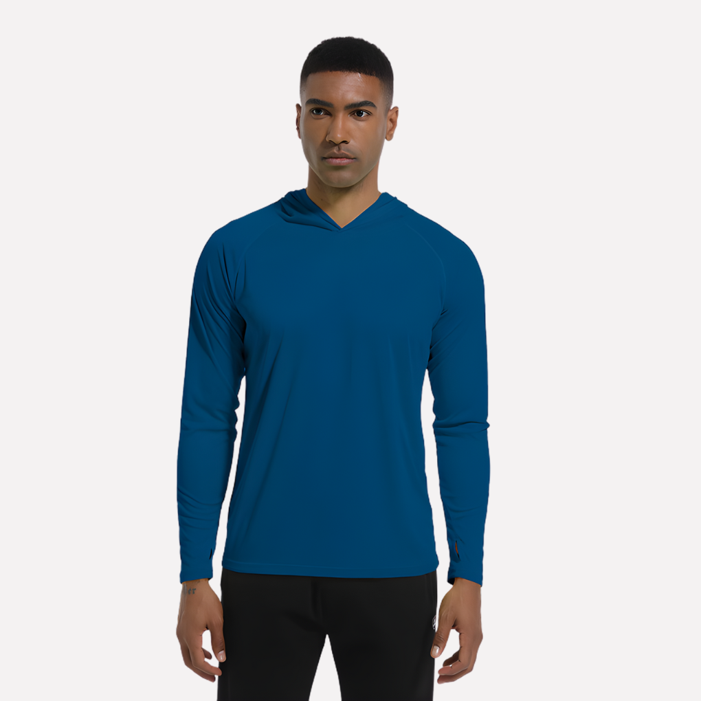 Zachte pullover hoodie voor heren, perfect voor ontspannen en casual gelegenheden.
