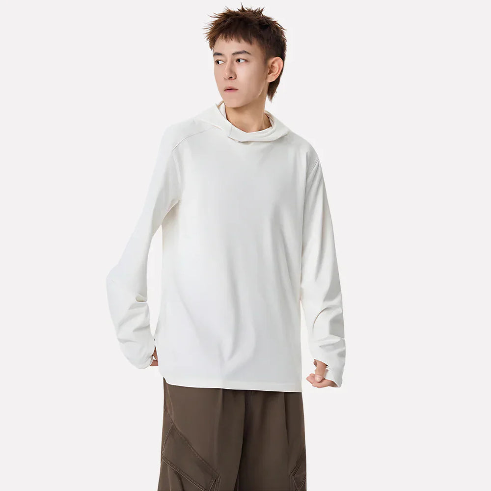 Stijlvolle heren hoodie met lange mouwen, perfect als streetwear of sportieve bovenkleding.