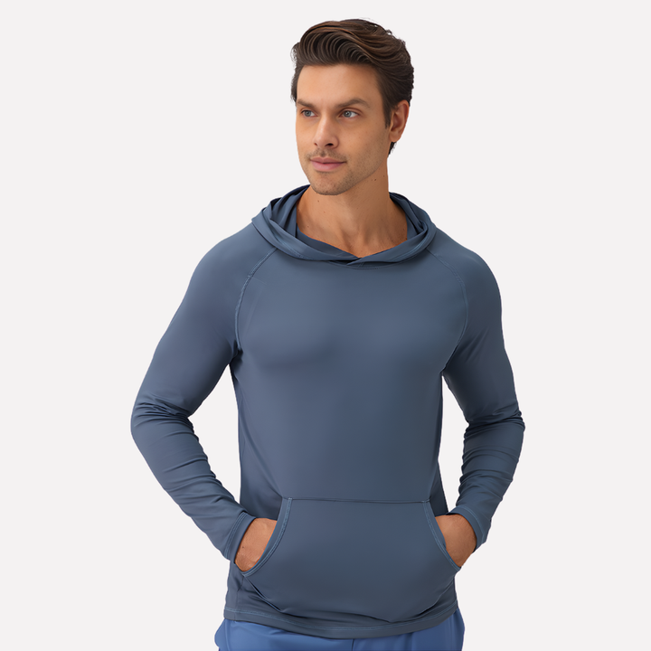 Comfortabele mannen hooded sweatshirt, een veelzijdige pullover voor ontspannen dagen.