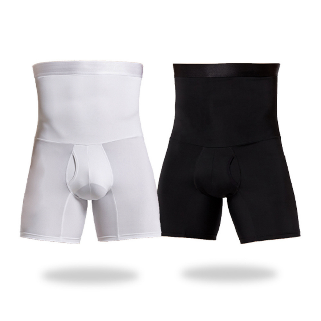 Heren compressiebroek voor optimale ondersteuning en postuurverbetering tijdens sportactiviteiten.