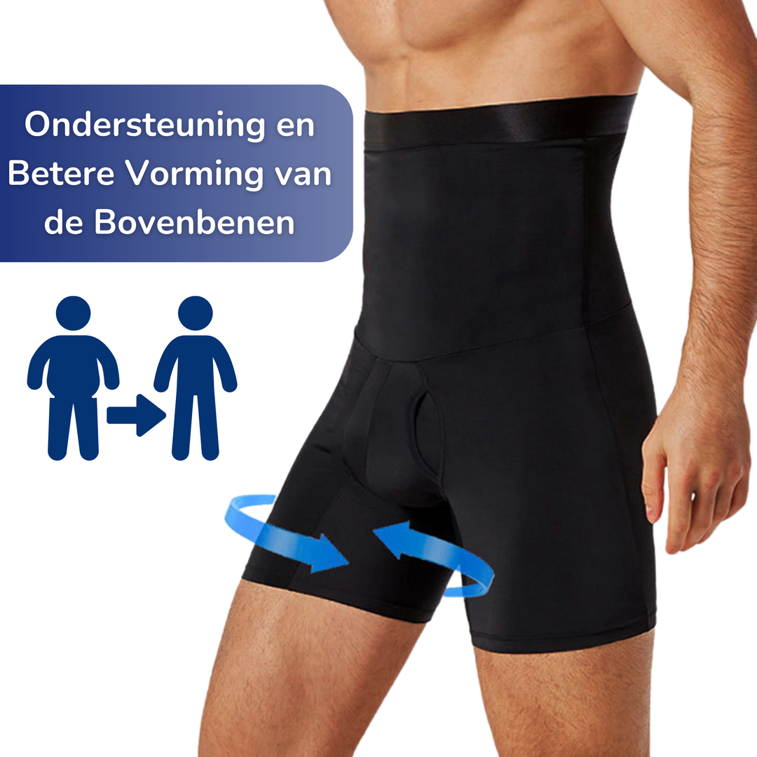 Sportieve heren fitnesbroek met compressie voor betere sportprestaties en sneller spierherstel.