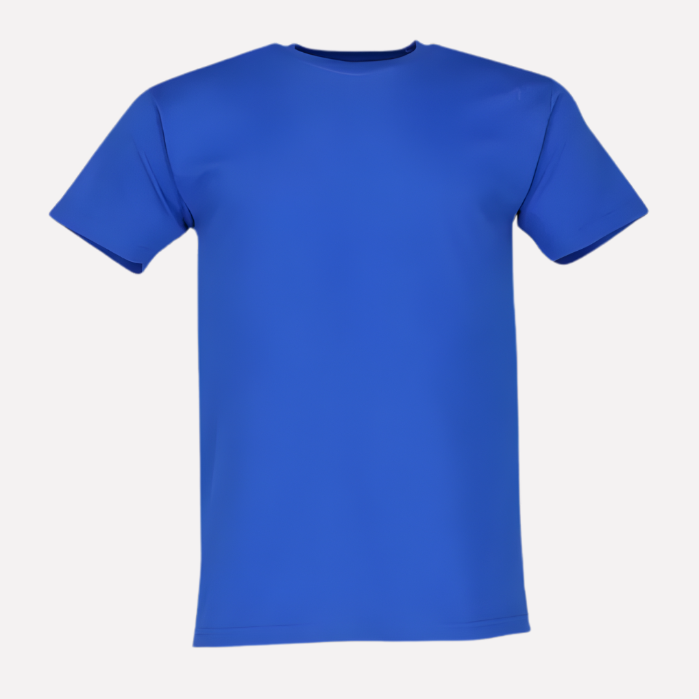 Heren crew neck t-shirt met comfortabele pasvorm voor dagelijks gebruik, korte mouw.