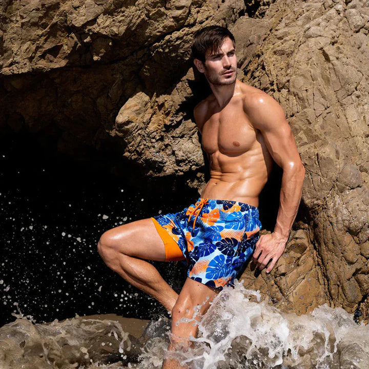 Heren Dario zwembroek, sneldrogend met moderne pasvorm. Perfecte zwemkleding voor strand, zwemmen en vakantie.