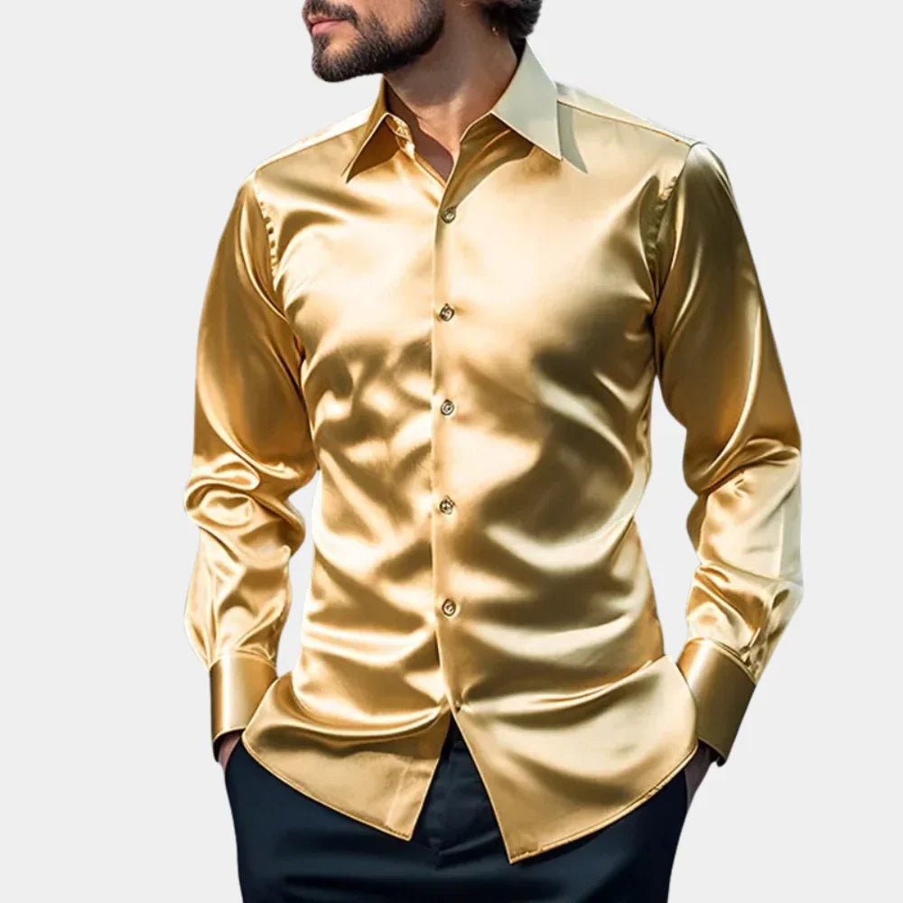 Heren elegant slim fit overhemd van Hoymans, perfect voor formele en stijlvolle gelegenheden.