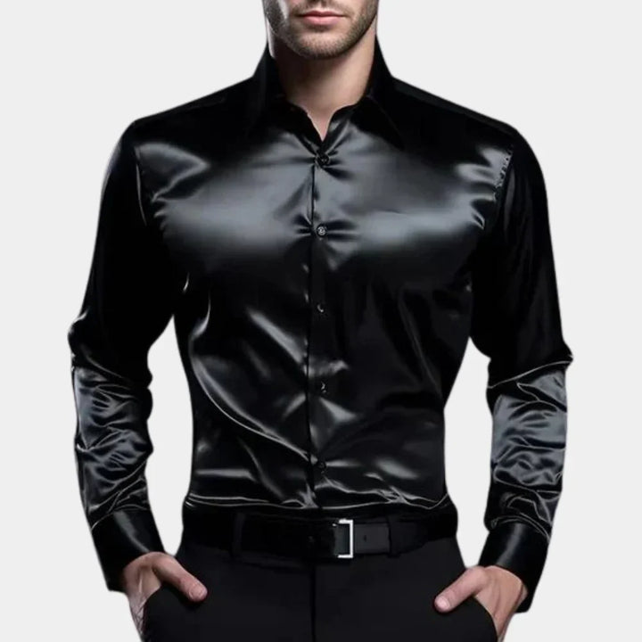 Comfortabel en stijlvol slim fit heren overhemd van Hoymans, ideaal voor een modieuze en chique look.