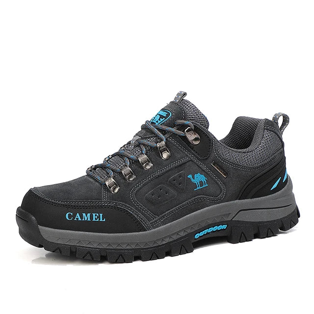 Khaki heren enkellaarzen: duurzame wandelschoenen voor outdoor met veel comfort, grip en stabiliteit. Klaar voor elk avontuur.