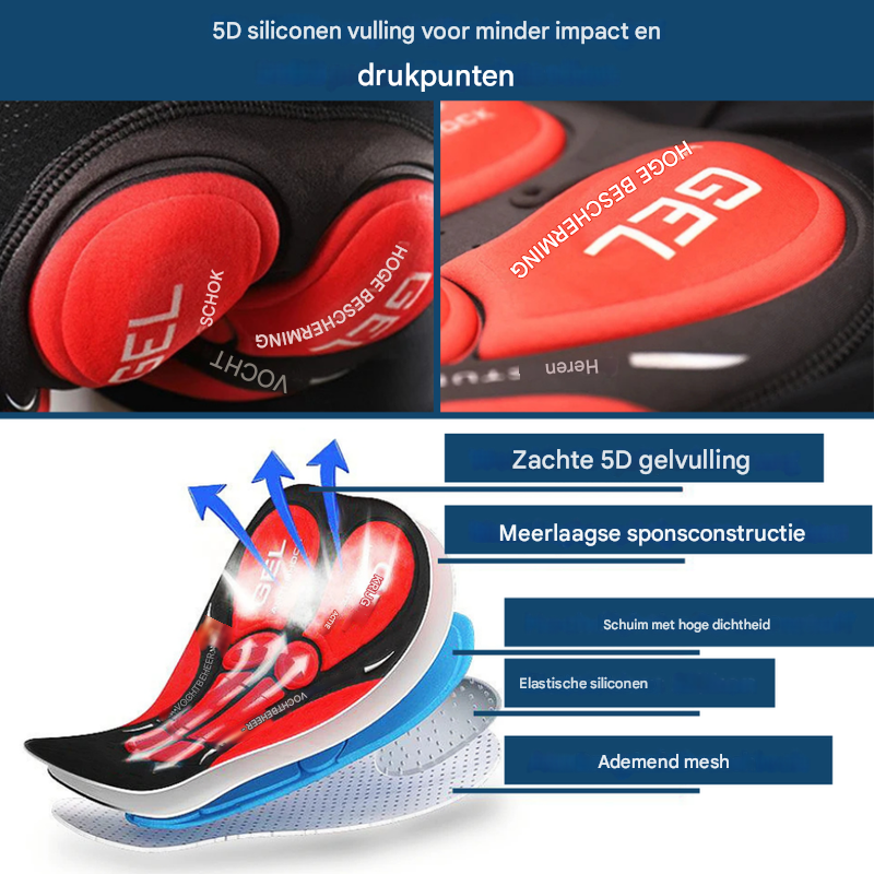 Atletische heren sportshorts, ademende trainingsbroek voor actieve mannen en wielrenners.