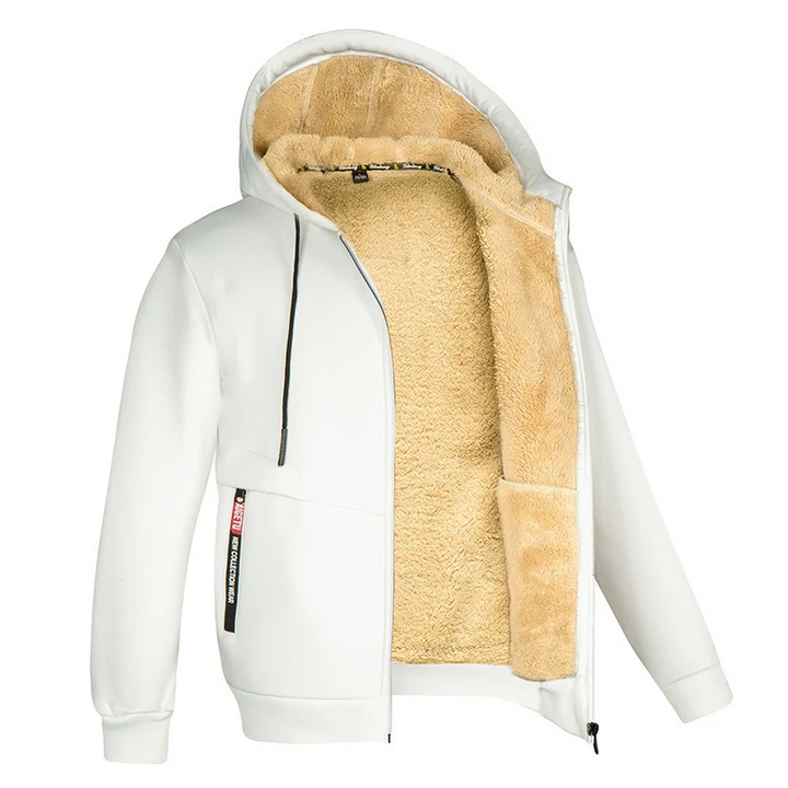 Zwart heren fleecevest, comfortabel en warm met zachte voering, een essentieel kledingstuk voor heren.
