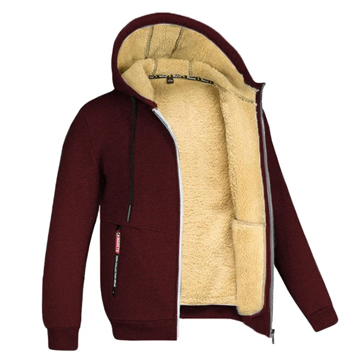 Heren fleecevest met zachte voering gedragen als warme tussenlaag of casual bovenkleding voor heren.