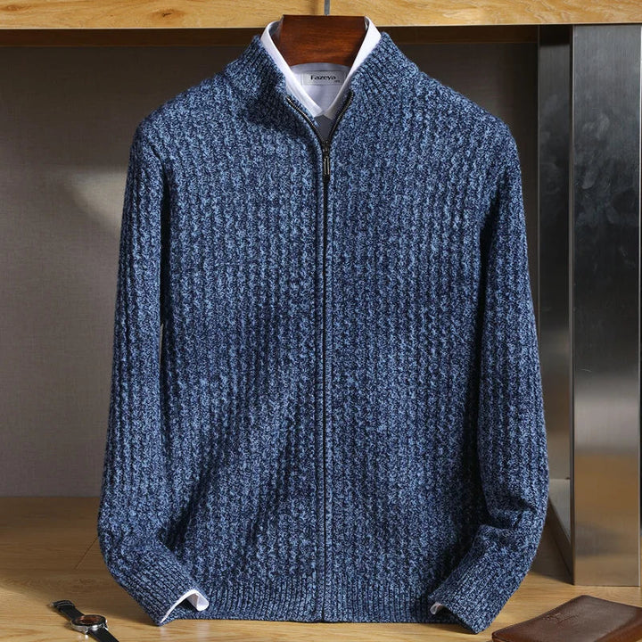 Nieuw heren vest van warme merino wol met rits, stijlvol voor casual dagen in herfst en winter.