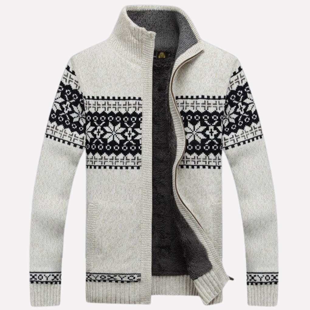 Stijlvol heren cardigan voor de winter. Dit gehaakte vest is ideaal voor comfort en dagelijks gebruik.