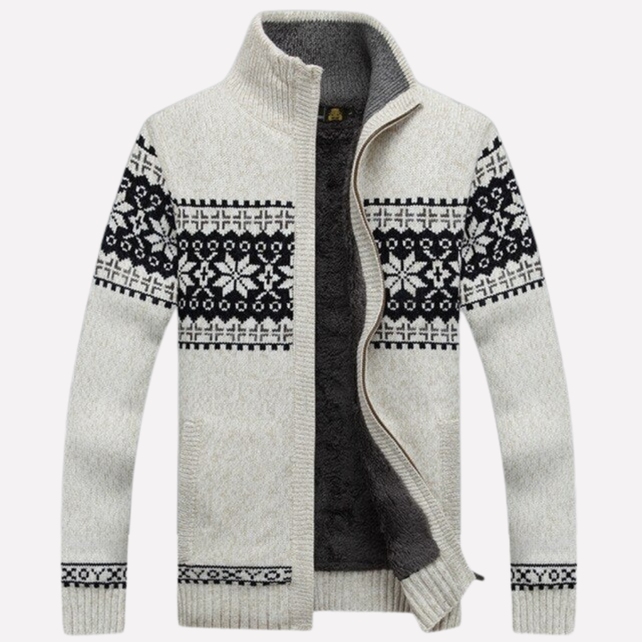 Stijlvol heren cardigan voor de winter. Dit gehaakte vest is ideaal voor comfort en dagelijks gebruik.
