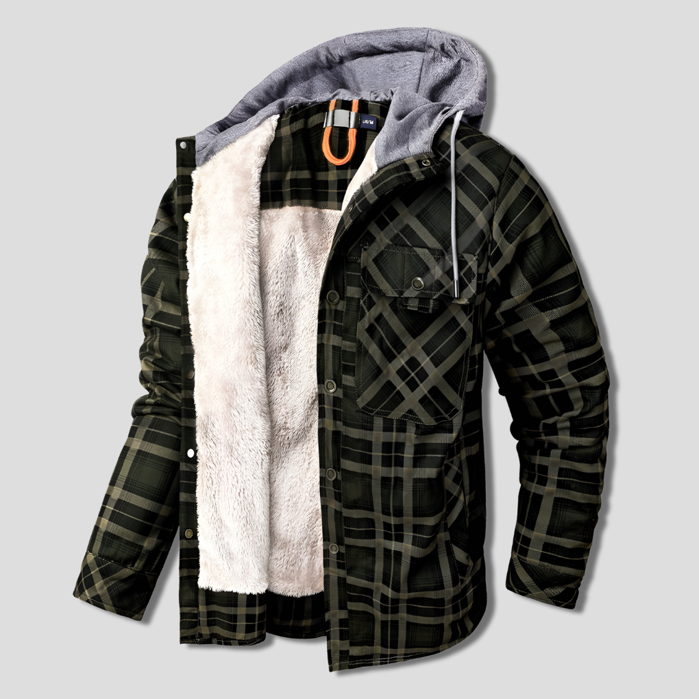 Modieus geruit overshirt voor mannen, comfortabel en warm. Essentieel item voor herfst- en wintermode.