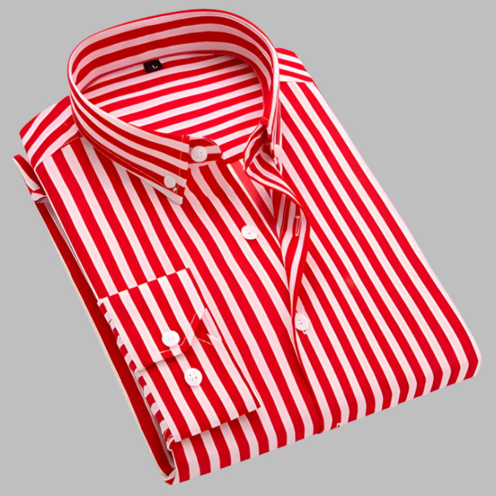 Stijlvol heren geruit Oxford overhemd met button-down kraag. Hoogwaardige casual kleding voor lente en herfst.