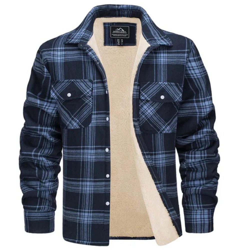 Stijlvolle Arvid heren geruite jas, comfortabel en warm, perfect voor herfst en winter.