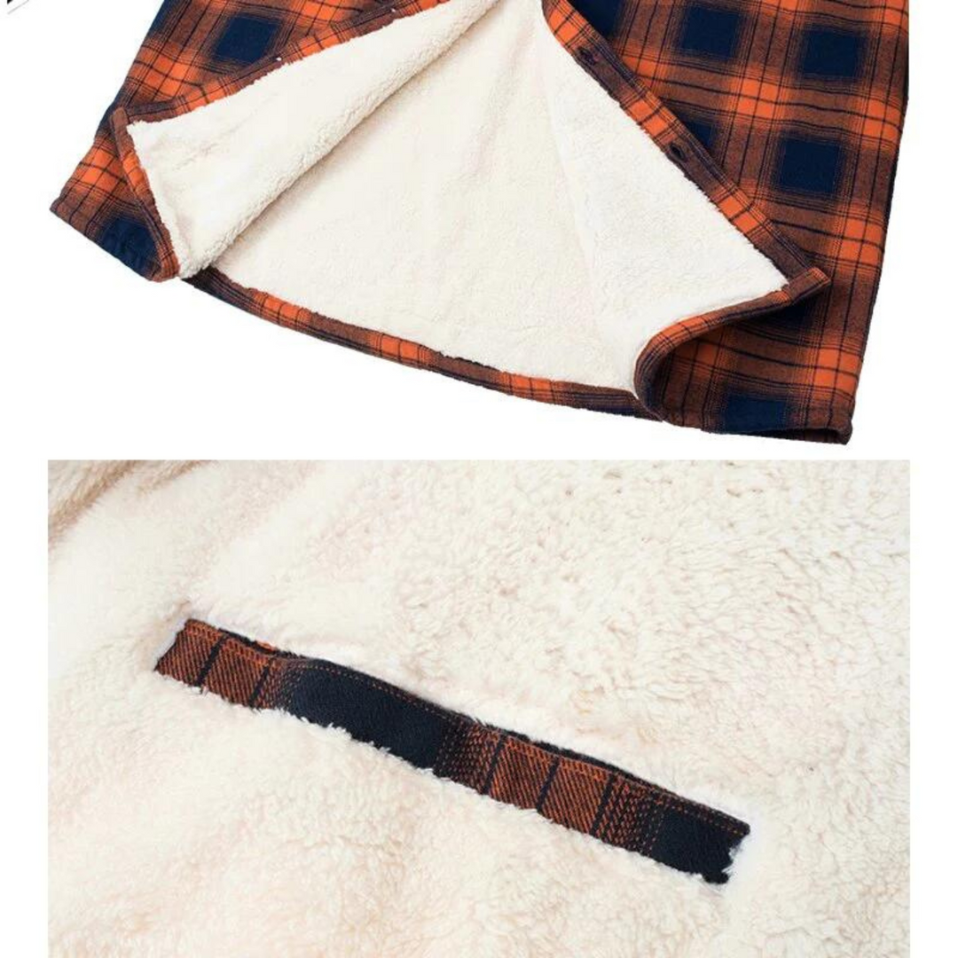 Modieuze fleecegevoerde heren geruite jas Arvid, warm en stijlvol voor herenkleding.