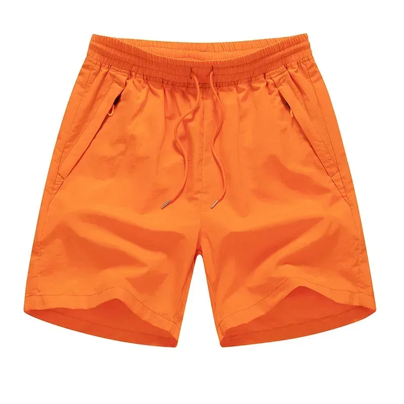 Detail van de veilige ritszak op de Nikoas heren hardloopshorts, ideaal voor sleutels of telefoon.