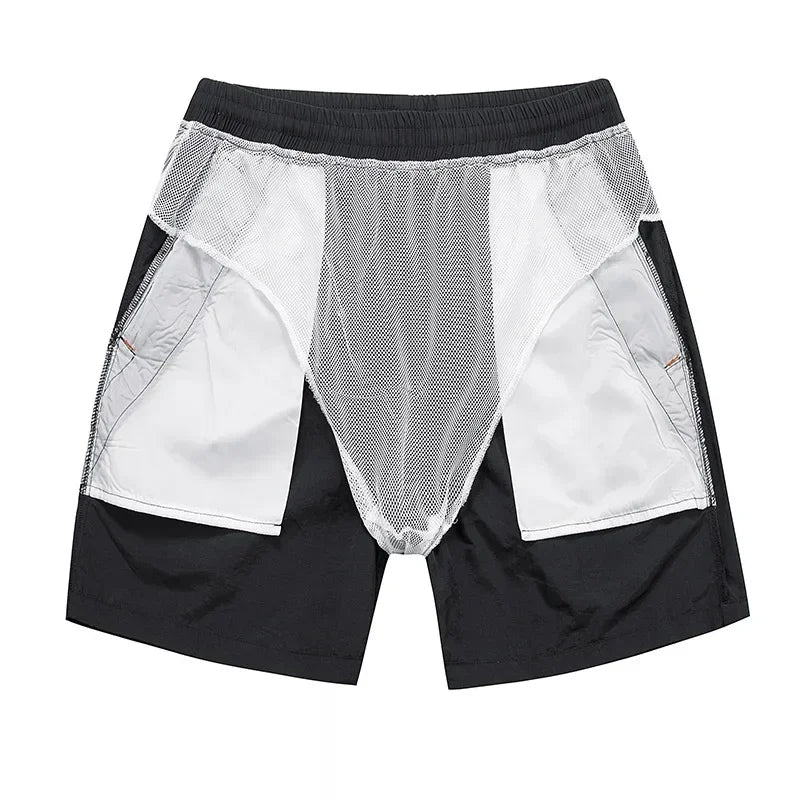 Hoogwaardige stof van de Nikoas heren hardloopshorts, duurzaam en ademend voor intensieve training en sport.