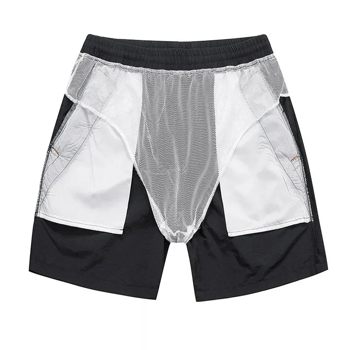 Hoogwaardige stof van de Nikoas heren hardloopshorts, duurzaam en ademend voor intensieve training en sport.