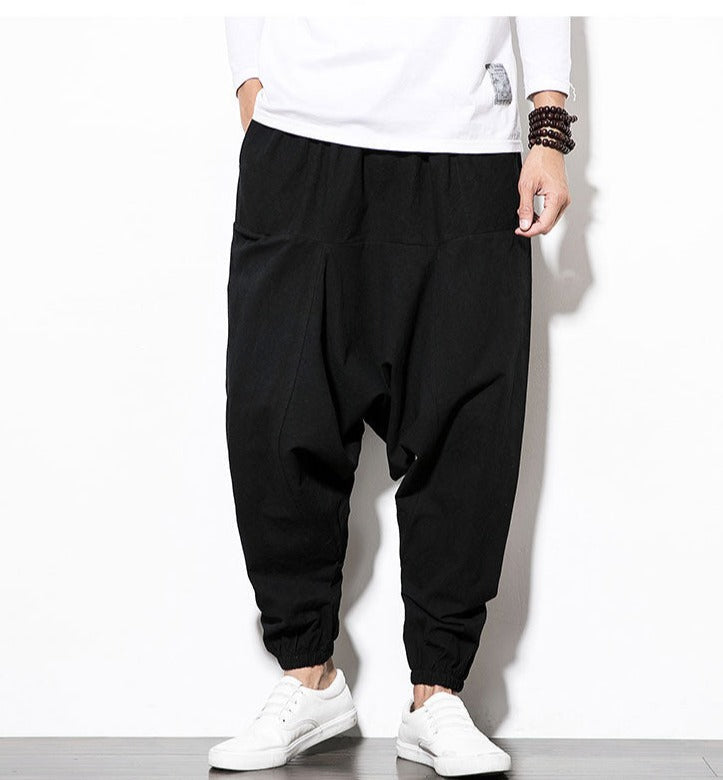 Hoge kwaliteit stof van de heren sportkleding harem broek, ademend en zacht.