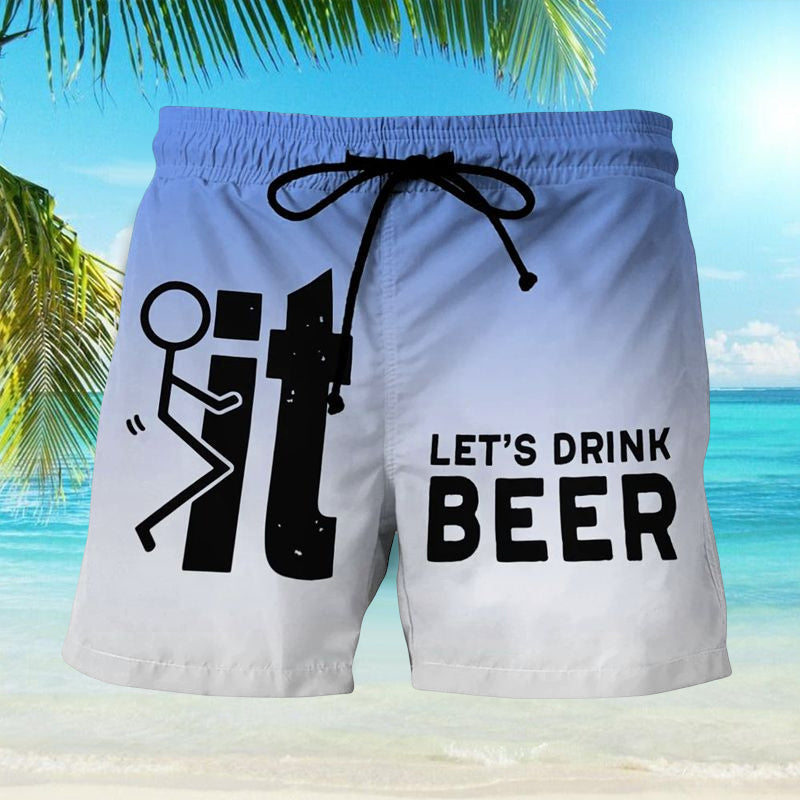 Stijlvolle heren Hawaii zwembroek Fabio, comfortabel en perfect voor zwemmen of ontspannen aan het strand.