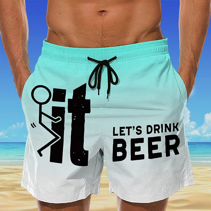 Fabio heren Hawaii zwemshort, comfortabele en stijlvolle badmode met elastische taille voor de zomer.