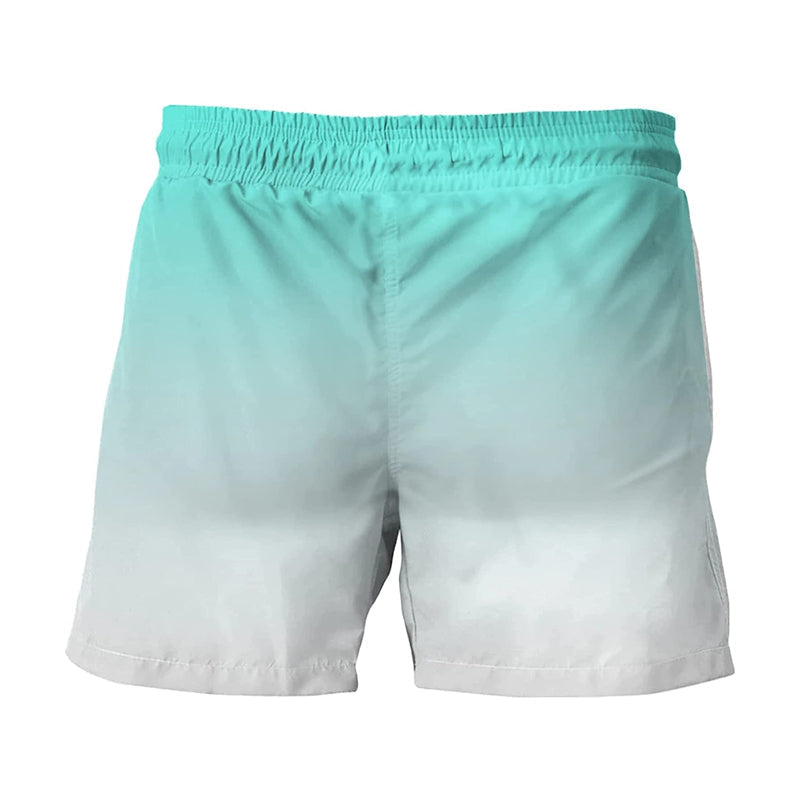 Levendige Hawaii-print heren zwembroek Fabio met elastische taille, perfect voor een zomerse strandlook.