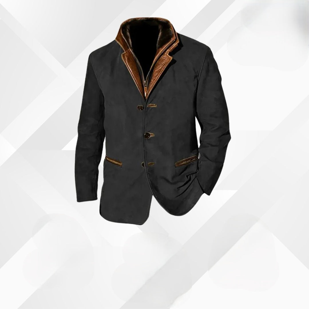Heren herfst colbert Leandro: stijlvol & comfortabel, perfect voor casual of zakelijke herfstlooks.