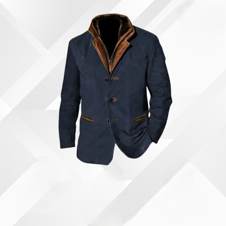 Zakelijk heren herfst colbert Leandro, combineert elegantie met draagcomfort.