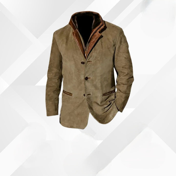 Casual heren blazer Leandro, perfecte bovenkleding voor een ontspannen maar stijlvolle herfst outfit.