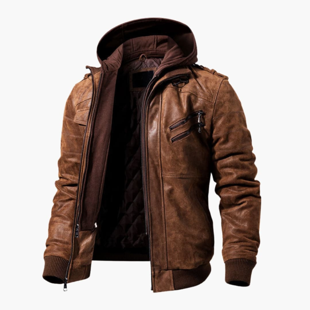 Heren hooded jacket met handige zakken, ideaal voor een casual of sportieve look. Comfortabel en veelzijdig.