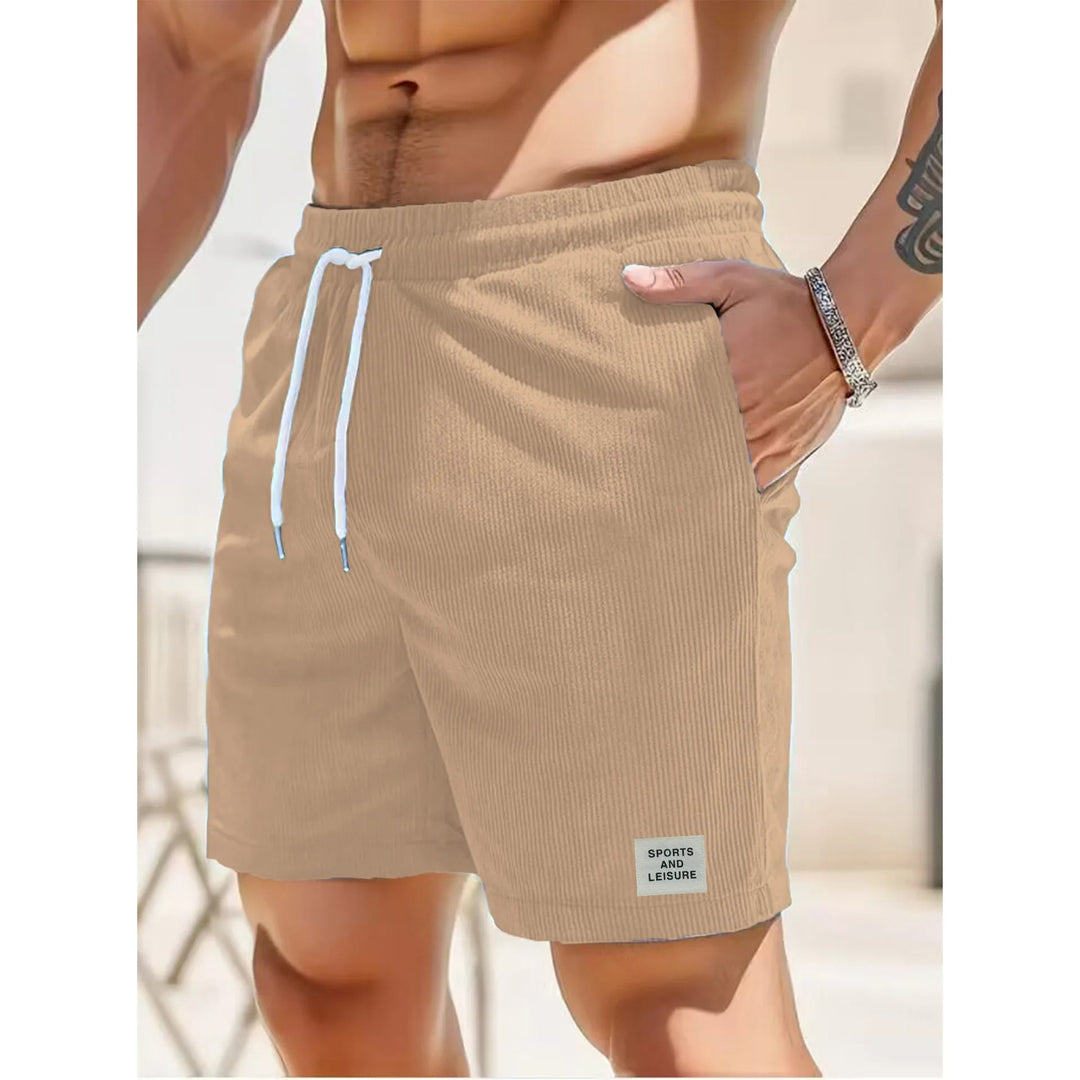 Stijlvolle Hoymans heren corduroy korte broek; perfecte mix van comfort en zomerse casual look.