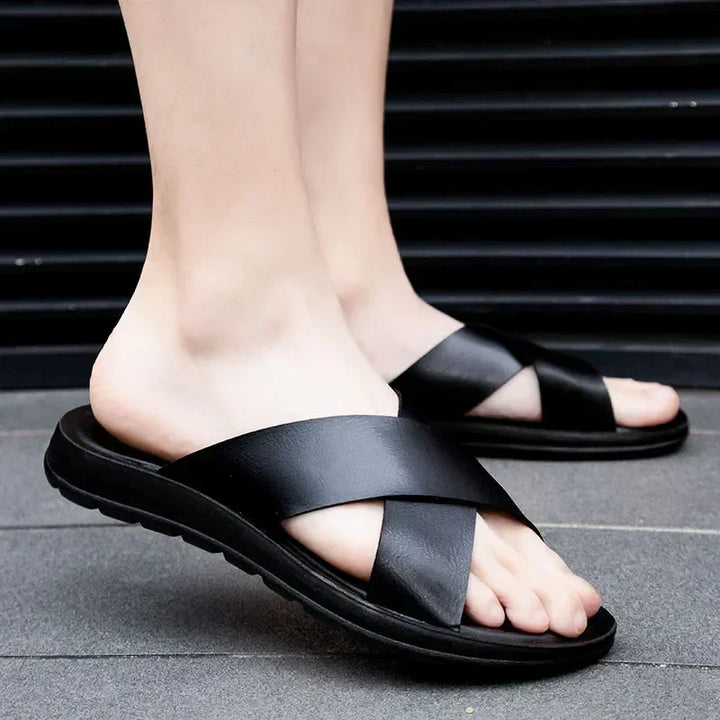 Comfortabele herensandalen Lorenzo. Ideaal voor strand, vakantie en ontspannen vrijetijd in de zomer.