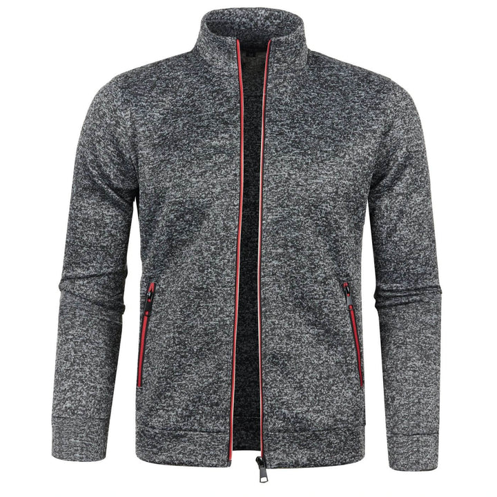 Heren jack met opstaande kraag; stijlvol en comfortabel ritsjack, perfect voor casual mode.