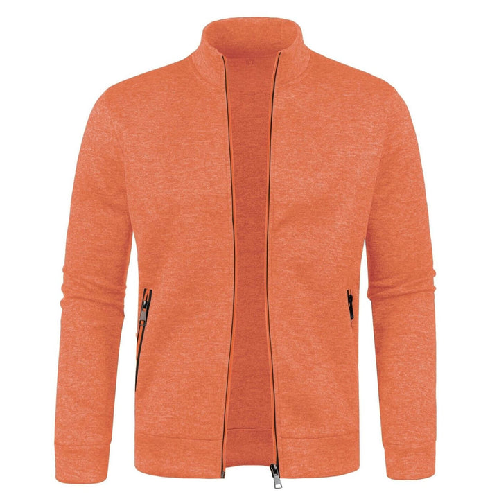 Stijlvol casual heren jack; comfortabel ritsjack met opstaande kraag, verkrijgbaar in meerdere kleuren.
