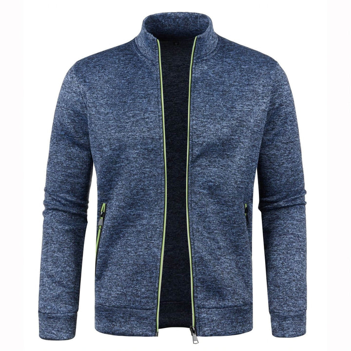 Casual heren jack; dit stijlvolle ritsjack met opstaande kraag is perfect voor lente en herfst.