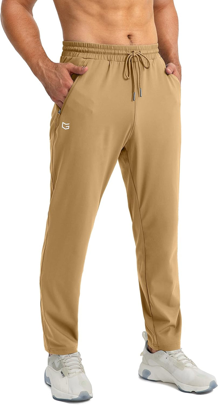 Heren sportbroek Noah van katoenmix, zacht en met een trendy tapered fit.