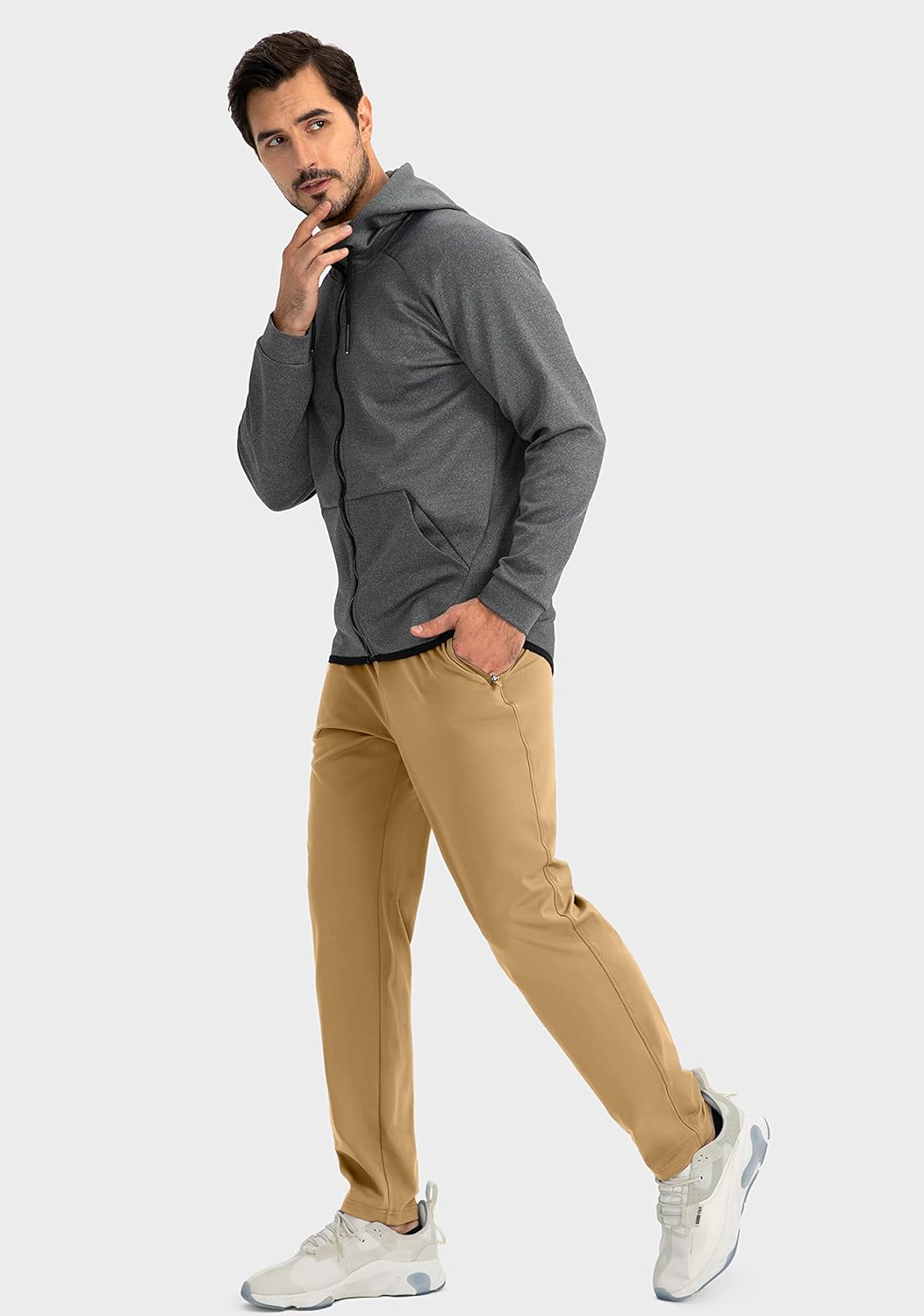 Comfortabele heren joggingbroek Noah, tapered fit, voor een actieve levensstijl.