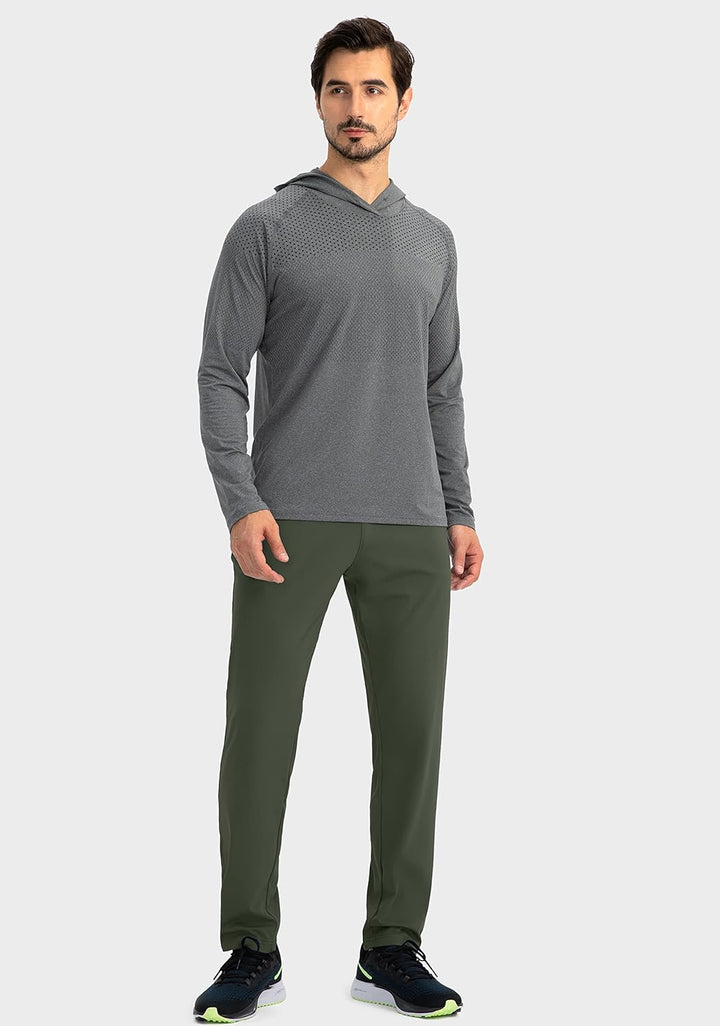 Trendy herenbroek Noah, comfortabele katoenmix en slanke tapered fit.