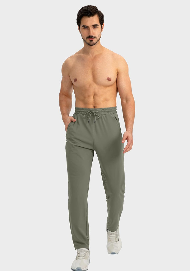 Heren sportbroek Noah, ademend, met elastische tailleband en tapered fit.