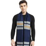 Grijs/Blauwe plaid