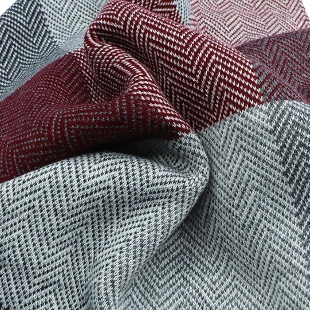 Luxe winter sjaal Ryan, gemaakt van premium kasjmier voor mannen die waarde hechten aan kwaliteit.