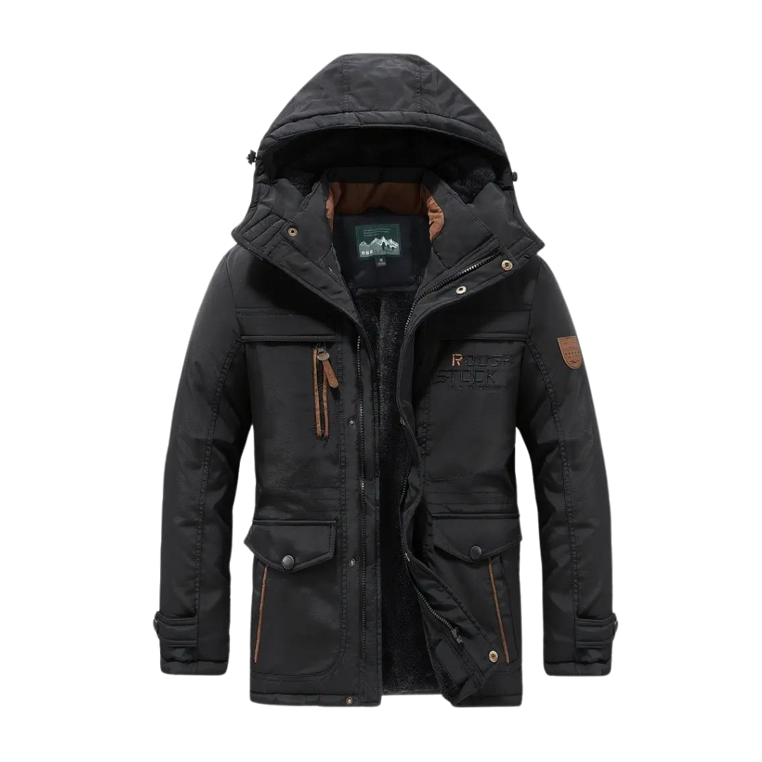 Heren Kaspar outdoorjack, waterdicht & winddicht, gevoerd. Ideale winter- en herfstjas voor buiten.