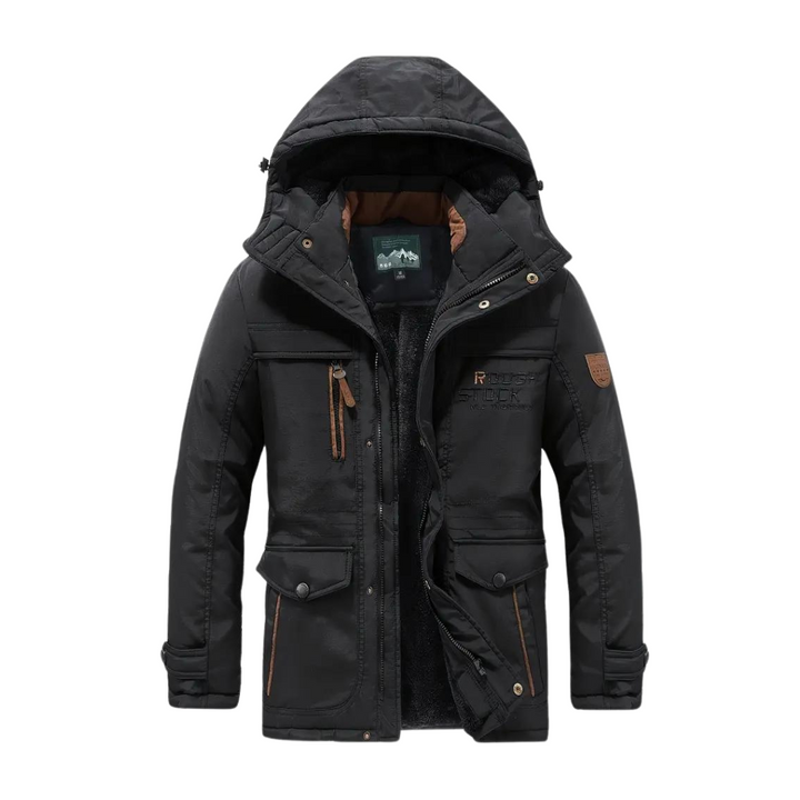Heren Kaspar outdoorjack, waterdicht & winddicht, gevoerd. Ideale winter- en herfstjas voor buiten.