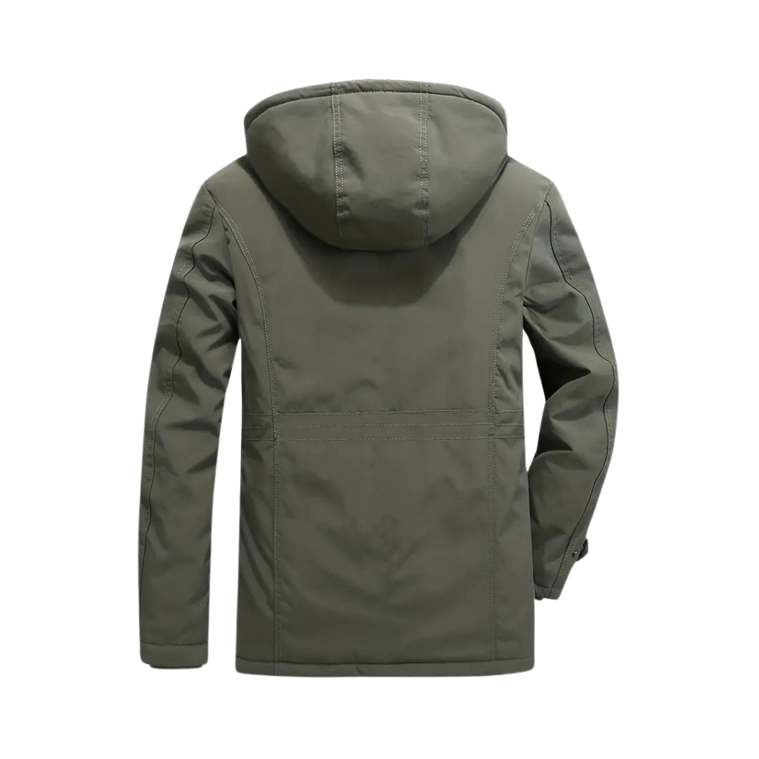 Waterdicht & winddicht Kaspar heren outdoorjack, gevoerd. Essentiële buitenkleding voor herfst en winter.