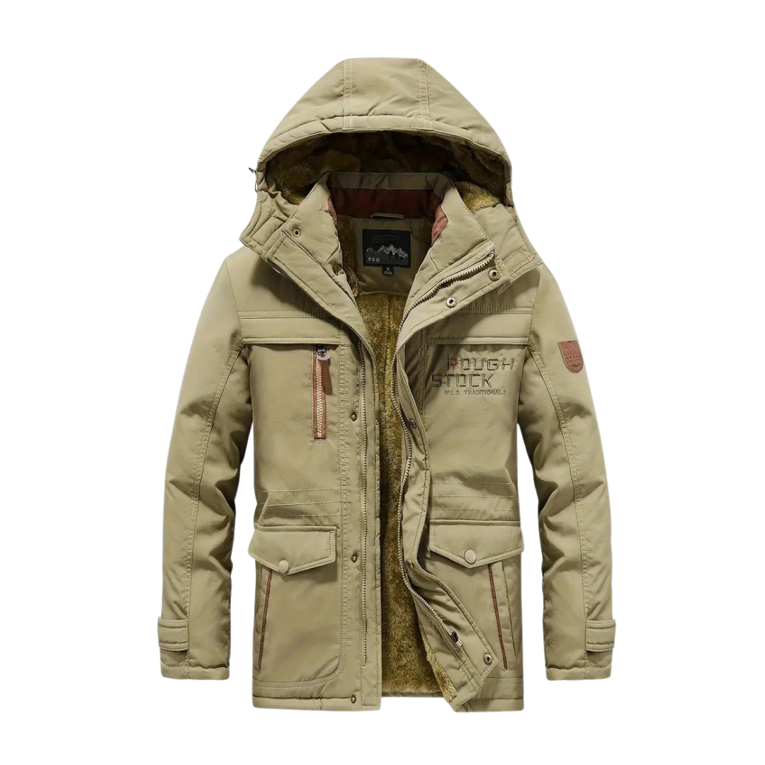 Stijlvol Kaspar heren outdoorjack, gevoerd en waterdicht. Comfortabele pasvorm voor heren, ook in grote maten.