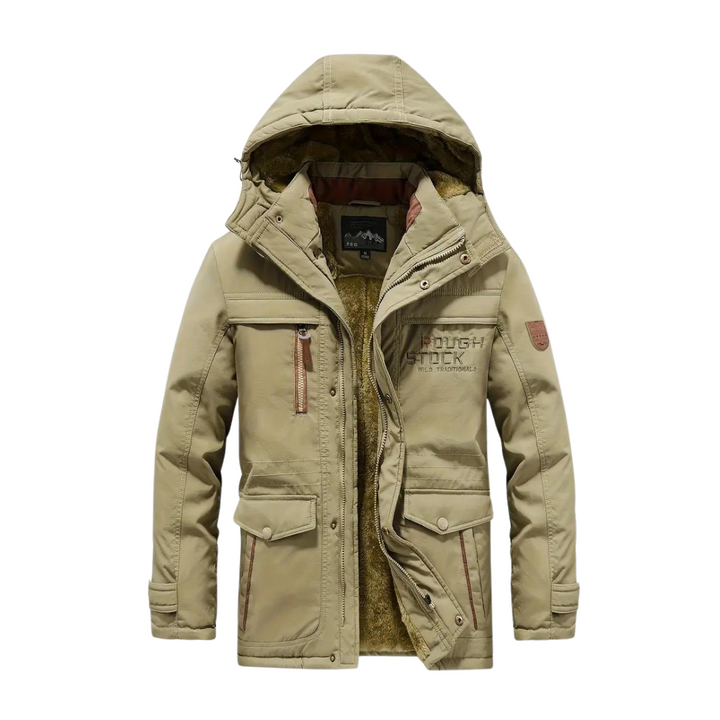 Stijlvol Kaspar heren outdoorjack, gevoerd en waterdicht. Comfortabele pasvorm voor heren, ook in grote maten.