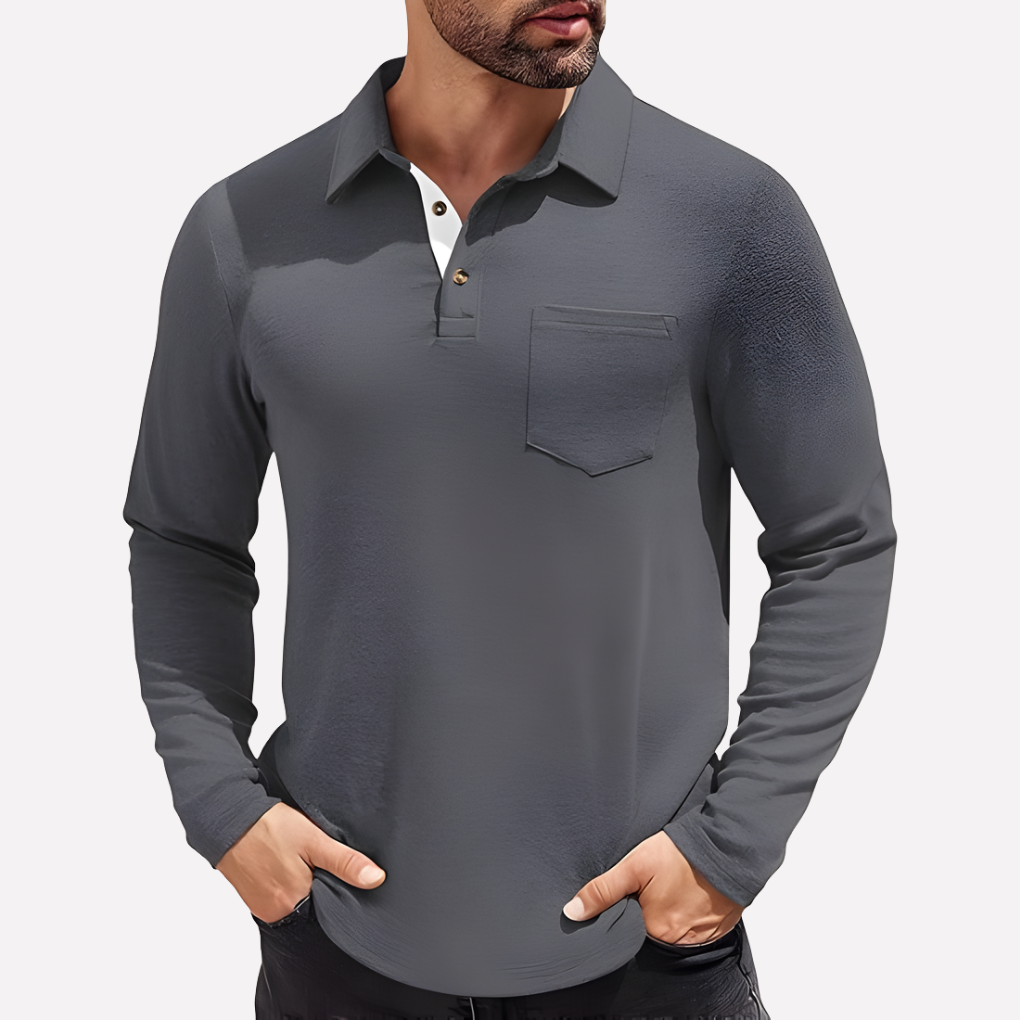 Grijs heren T-shirt met ronde hals, stijlvol basisstuk met korte mouwen voor optimaal comfort.