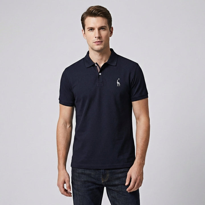 Duurzame stof en hoge kwaliteit textuur van dit comfortabele en klassieke heren poloshirt.